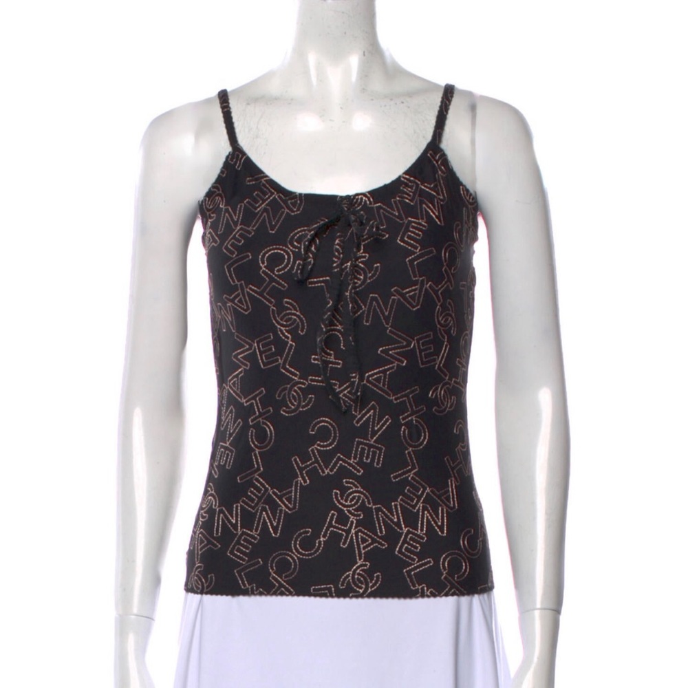 Chanel CC Logo allover Tank top